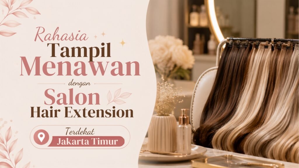 Hasil pemasangan hair extension berkualitas di Latezza Beauty Parlour, salon hair extension terdekat di Jakarta Timur yang memberikan tampilan rambut lebih panjang dan bervolume.