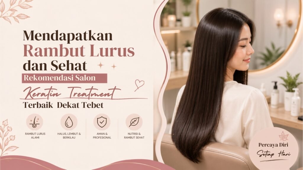 Hasil perawatan rambut halus dan berkilau dari layanan salon keratin treatment terbaik dekat Tebet di Latezza Beauty Parlour.