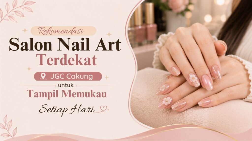 Tampilan kuku cantik hasil pengerjaan profesional di Latezza Beauty Parlour, salon nail art terdekat di JGC Cakung.