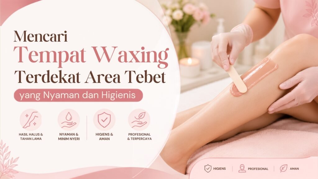 Terapis profesional melakukan perawatan waxing yang nyaman di Latezza Beauty Parlour sebagai tempat waxing terdekat area Tebet.