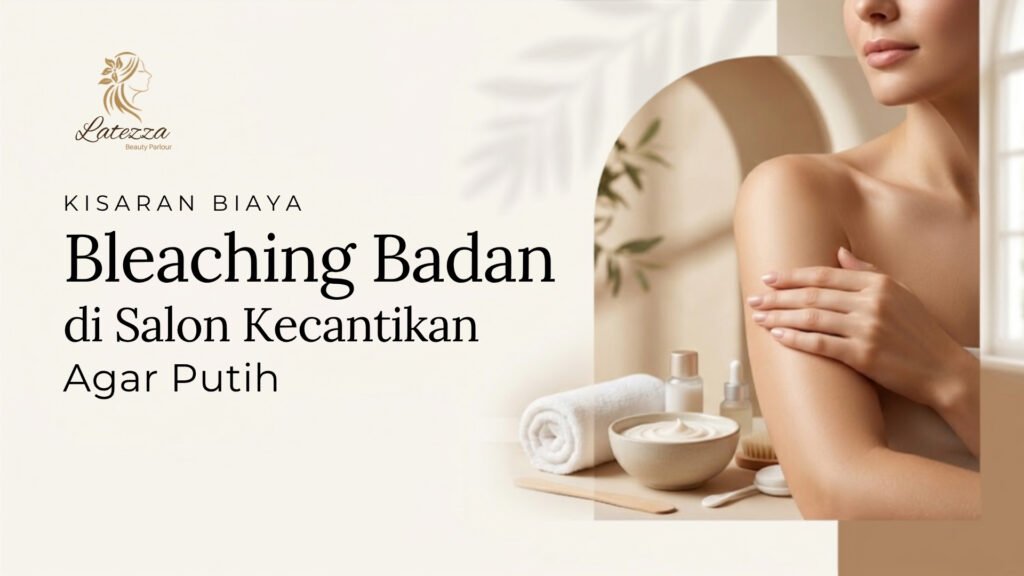 Seorang terapis sedang melakukan perawatan bleaching badan untuk mencerahkan kulit pelanggan di Latezza Beauty Parlour dengan harga biaya bleaching badan di salon kecantikan yang terjangkau.