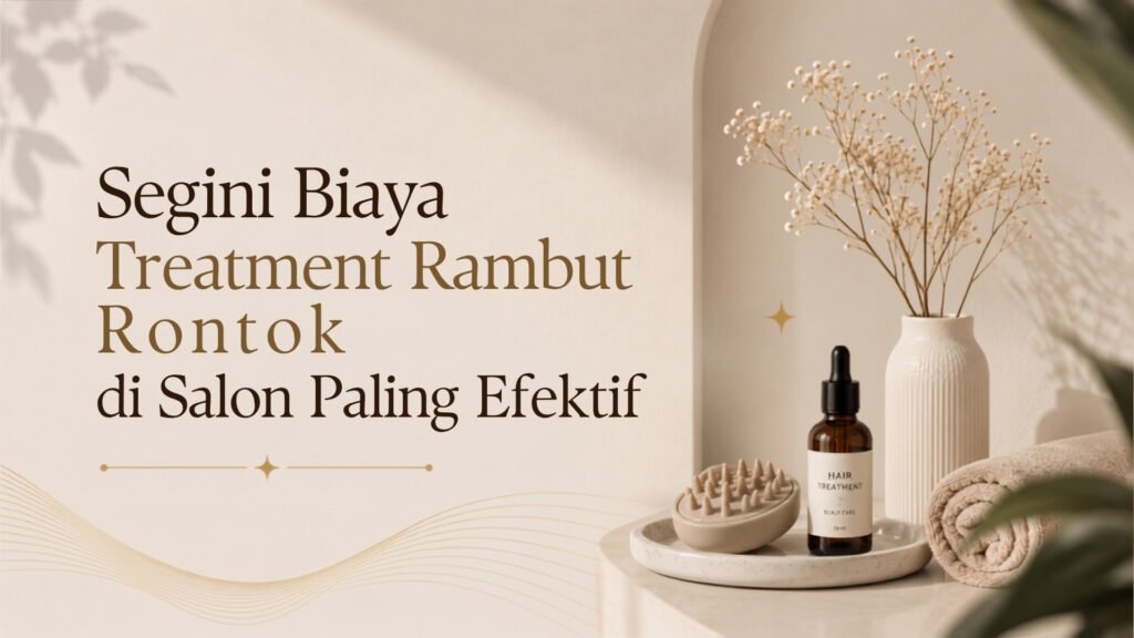 Seorang terapis sedang melakukan perawatan intensif untuk mengatasi rambut rontok di Latezza Beauty Parlour dengan harga treatment yang terjangkau.