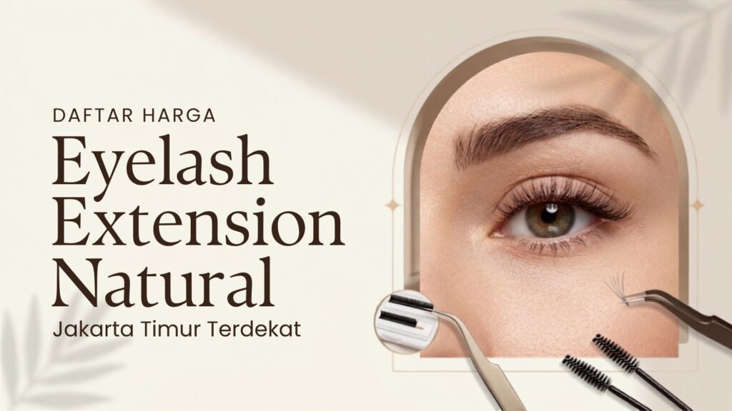 Tampilan eyelash extension natural di Latezza Beauty Parlour Jakarta Timur dengan harga terjangkau untuk hasil yang elegan dan memukau.