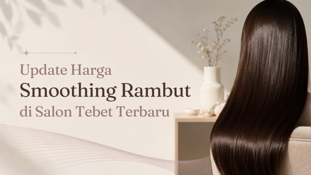 Seorang pelanggan sedang melakukan perawatan smoothing rambut untuk hasil yang lembut dan berkilau di Latezza Beauty Parlour dengan penawaran harga smoothing rambut di salon Tebet yang terjangkau.