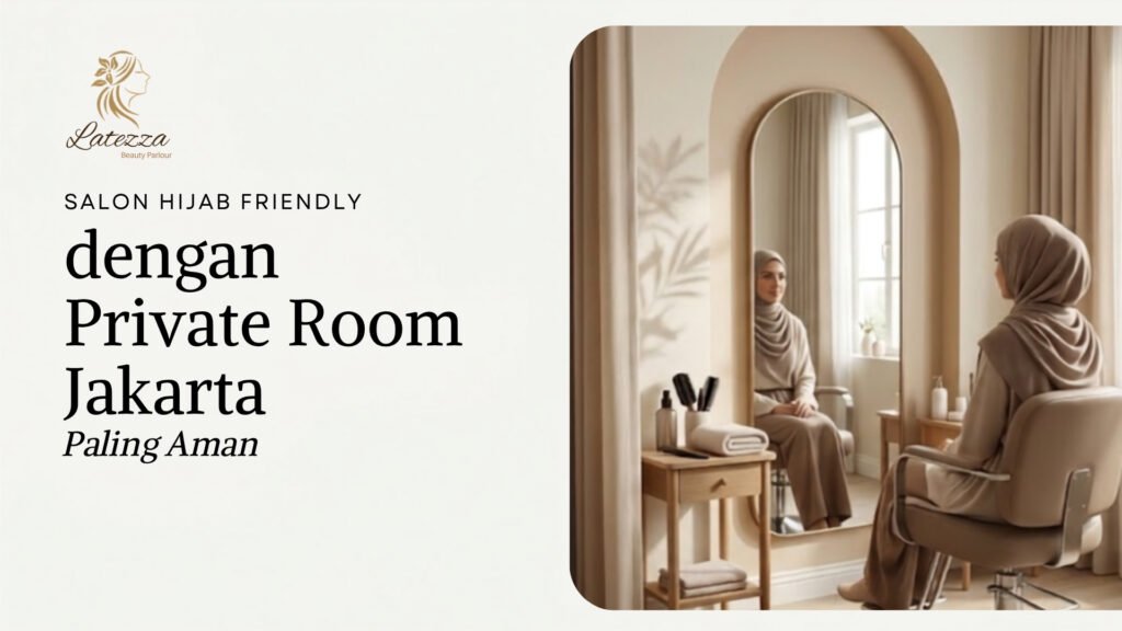 Seorang pelanggan sedang menikmati perawatan kecantikan yang nyaman di private room salon hijab friendly Latezza Beauty Parlour Jakarta.