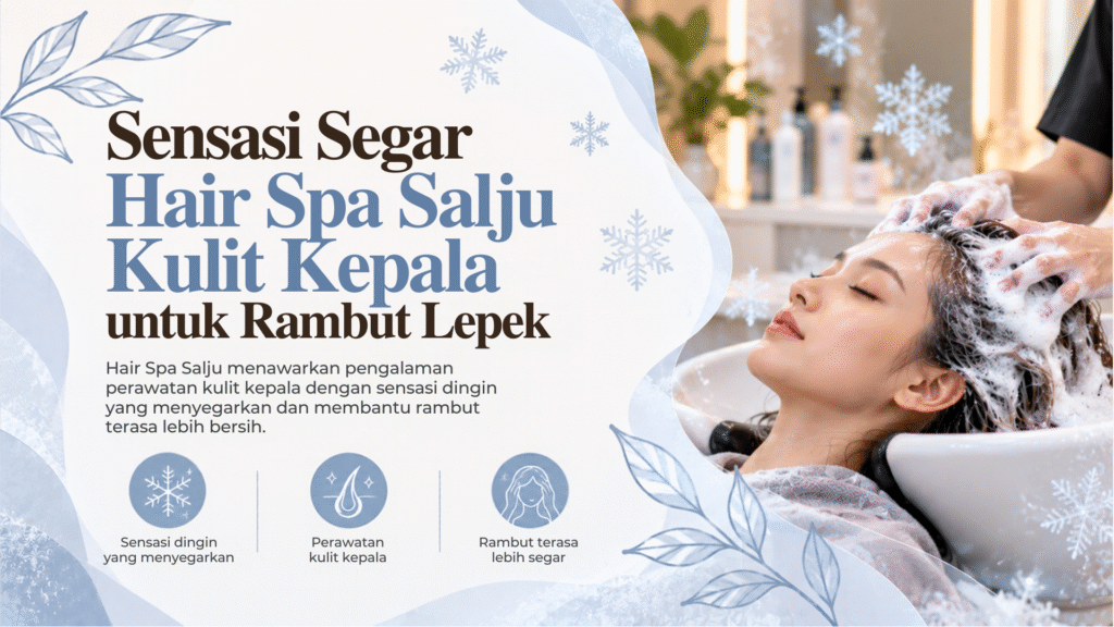hair spa salju kulit kepala